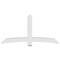 Ekena Millwork Bellingham Architectural Grade PVC Gable Bracket, 84"W x 42"H x 6"D x 6"F, 12/12 Pitch GBP084X42X0606BEL00 - alternate 3